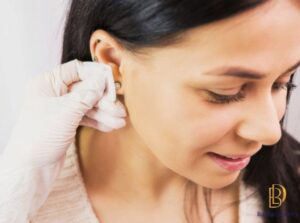 Vệ sinh lỗ xỏ khuyên tai khi đeo khuyên tai bị ngứa